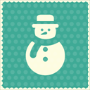 christmas snow boy icon